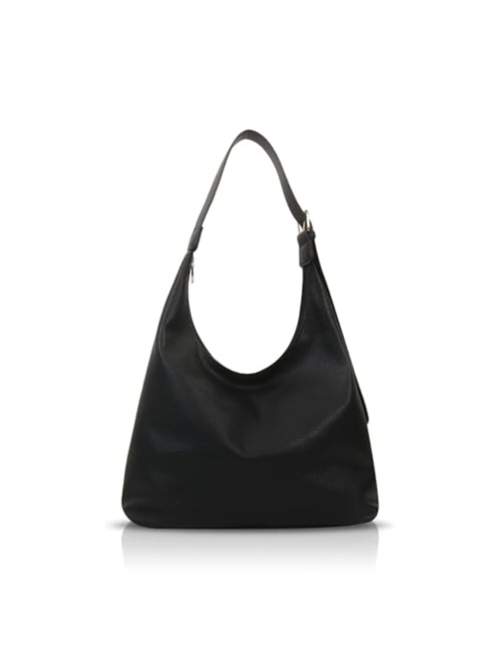Large PU Leather Hobo Tote Bag for Women Shoulder Bag Zip Work